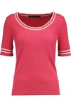 MARC BY MARC JACOBS WOMAN RIBBED WOOL-BLEND SWEATER FUCHSIA,US 4772211931999803
