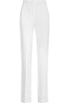 GIVENCHY WOMAN STRAIGHT-LEG PANTS IN WHITE STRETCH-CADY WHITE,AU 4772211931111125