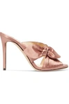 JIMMY CHOO KEELY KNOTTED SATIN MULES,3074457345618131832