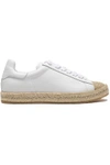 ALEXANDER WANG WOMAN LEATHER ESPADRILLES SNEAKERS WHITE,GB 4772211930030333