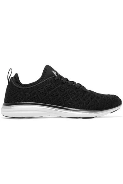 Apl Athletic Propulsion Labs Techloom Phantom 3d Mesh And Neoprene Sneakers In Black
