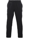 UNIFORM EXPERIMENT BLACK TAPERED CROPPED TROUSERS,UE17800712500077