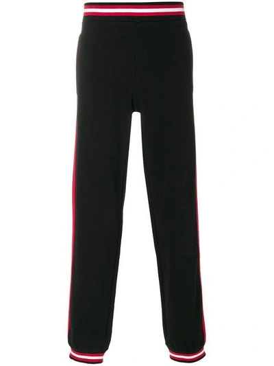 Givenchy Striped Trim Felpa Track Pants In Black