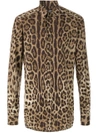 DOLCE & GABBANA LEOPARD PRINT SHIRT,G5EJ1TFS55U12536340