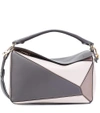 Loewe Medium Puzzle Calfskin Leather Shoulder Bag - Brown In Dark Taupe