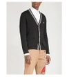 GUCCI Bee-embroidered knitted wool cardigan