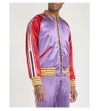 GUCCI Tiger-embellished quilted satin bomber jacket
