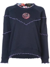 OPENING CEREMONY frill trim stitch sweatshirt,W17TCN1222112532055