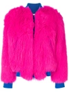 ALBERTA FERRETTI two-tone faux fur jacket,06131686168612537756
