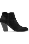 GIUSEPPE ZANOTTI WOMAN SUEDE ANKLE BOOTS BLACK,US 2526016084986465