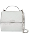 Givenchy Pandora Box Small Leather Cross-body Bag In Metallic