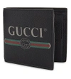 GUCCI LOGO GRAINED LEATHER WALLET