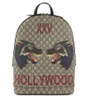 Gucci Wolf Print Gg Supreme Hollywood Backpack In Beige