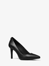 Michael Michael Kors Alina Flex 75mm Leather Pumps In Black