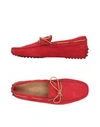 Tod's Loafers In Red