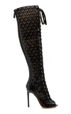 GIAMBATTISTA VALLI LACE-UP OVER-THE-KNEE BOOT,GBV W 172