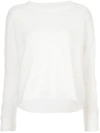 Just Female Round Neck Sweater In White