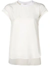 FENDI BRANDED COLLAR T-SHIRT,FS6914O2R12532828