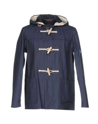 Gloverall Duffle Coat In Blue