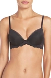 Calvin Klein Seductive Comfort Lace Demi Lift Convertible Bra In Black
