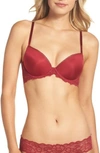 Calvin Klein Seductive Comfort Lace Demi Lift Convertible Bra In Intoxicate