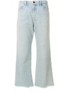 ALEXANDER WANG 喇叭设计八分牛仔裤,4D374026AM12501410