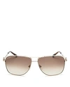 FERRAGAMO MEN'S GANCIO AVIATOR SUNGLASSES, 61MM,SF170SM