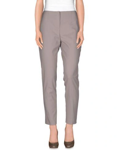 Les Copains Casual Trousers In Dove Grey