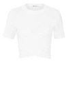 ALEXANDER WANG T Crossover White Crop Top,4C481119B0