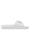 Giuseppe Zanotti Brett Logo-plaque Slides In White