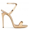 GIUSEPPE ZANOTTI - PATENT LEATHER SANDAL WITH CRYSTALS AND 'SCULPTED' HEEL DIONNE 12,I70002601306