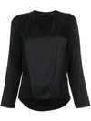 Uma Raquel Davidowicz V-neck Blouse In Black