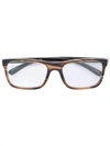 BULGARI SQUARE TORTOISESHELL EFFECT GLASSES,302912296894