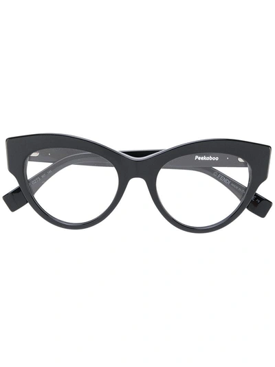 Fendi 猫眼框眼镜 In Black