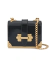 PRADA Black cahier Micro Patent Leather box bag,1BH058VOCHZO612445918