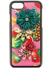 DOLCE & GABBANA TROPICAL FRUIT EMBELLISHED IPHONE 6 CASE,BI2235AI03111915310