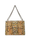 GUCCI BROWN DIONYSUS MEDIUM PYTHON SHOULDER BAG,400235LUG0N12452686