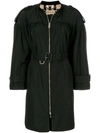 BURBERRY LIGHTWEIGHT RUCHED COAT,405451412455580