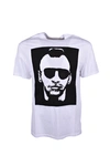 NEIL BARRETT T-SHIRT,PBJT383B.G549S 526 WHITE-BLACK