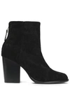 RAG & BONE WOMAN ASHBY SUEDE ANKLE BOOTS BLACK,US 4772211931431666