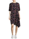 PUBLIC SCHOOL Rima Asymmetrical Floral Dress