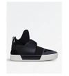 BALENCIAGA Mesh Sock high-top leather and mesh trainers
