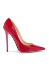 Jimmy Choo Anouk Patent Leather Pointy-toe Pumps In Red