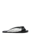 HAIDER ACKERMANN HAIDER ACKERMANN LEATHER KNOTTED SANDALS IN WHITE