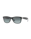 Ray Ban 'new Wayfarer' 55mm Polarized Sunglasses - Black/ Green P In Black