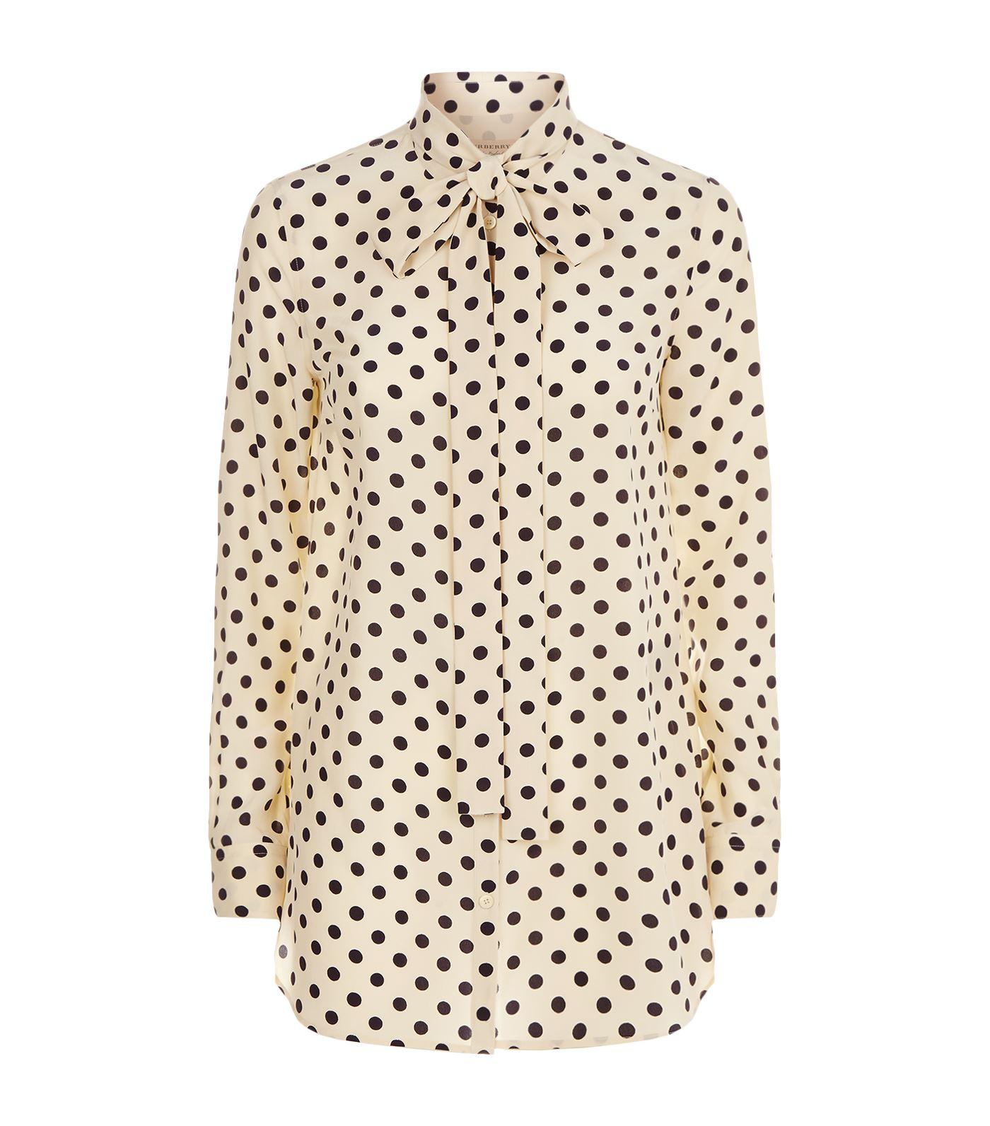 burberry polka dot shirt