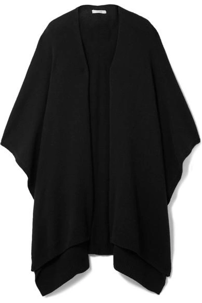 The Row Hern Cashmere Cape In Black