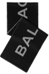 BALENCIAGA INTARSIA CASHMERE AND WOOL-BLEND SCARF