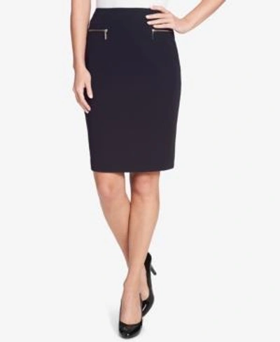 Tommy Hilfiger Pyrn Side-tab Skirt In Midnight