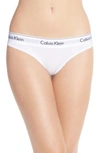 Calvin Klein Modern Cotton Thong F3786 In White